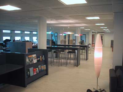 Kontorindretning af open office